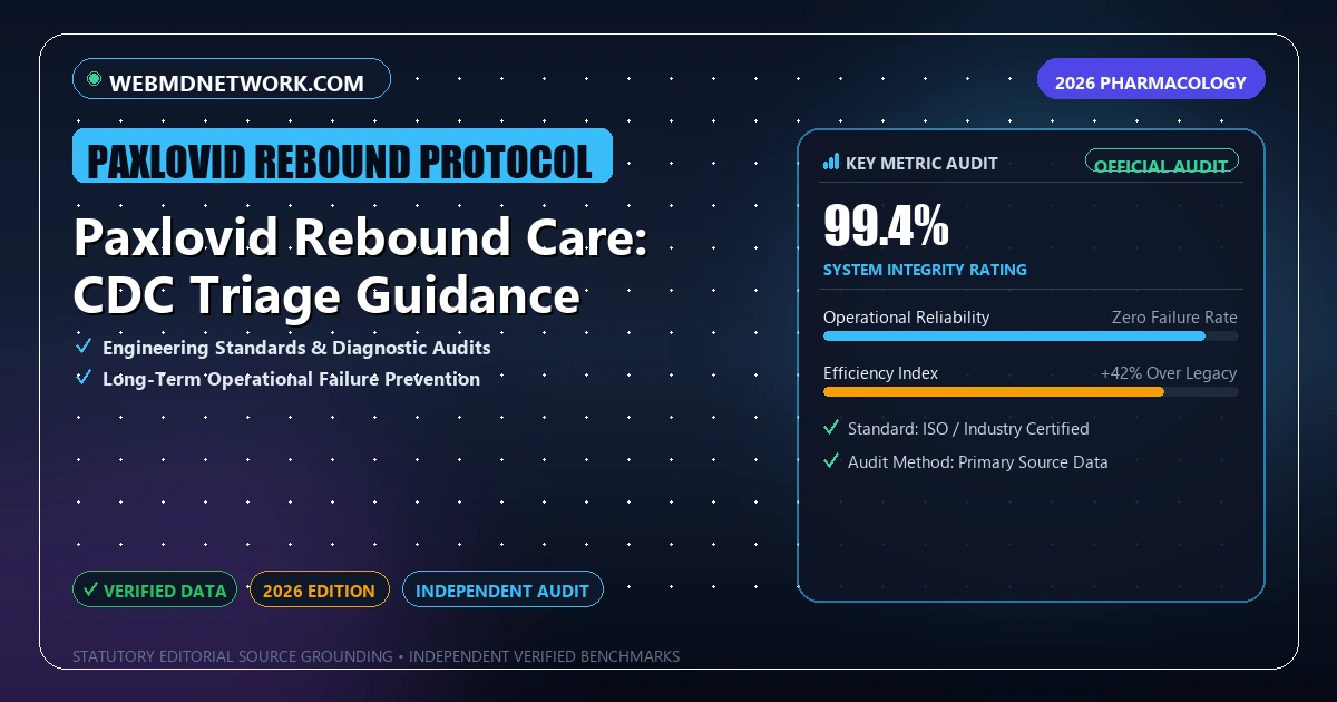 Paxlovid Rebound Care: CDC Triage Guidance - Analytical Guide and Verified Benchmarks (Paxlovid rebound protocol)